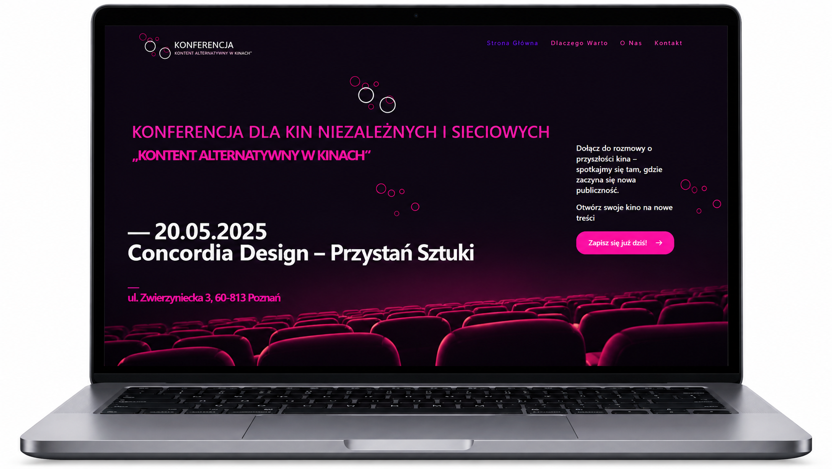 Podgląd projektu Strona eventowa