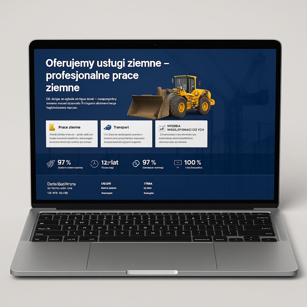 Podgląd projektu Strona firmowa